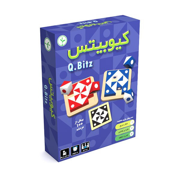 بازی فکری کیوبیتس مدل 7D با 32 مکعب پلاستیکی و 105 کارت معمایی، تقویت هوش فضایی، حافظه دیداری و سرعت عمل برای کودکان، نوجوانان و بزرگسالان، قابل بازی به صورت تک‌نفره و چندنفره