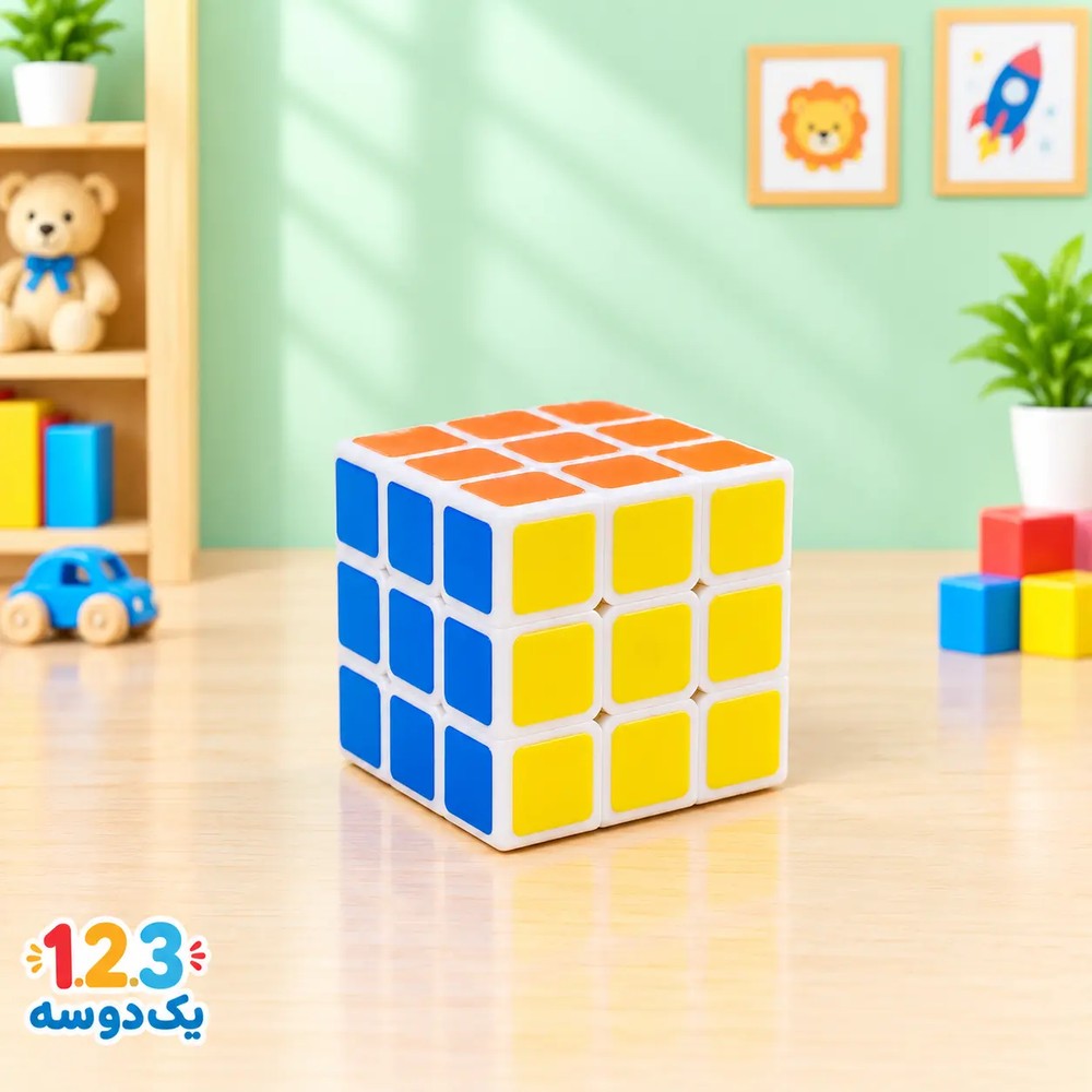 مکعب روبیک مدل MAGIC CUBE 3*3*3 خودرنگ