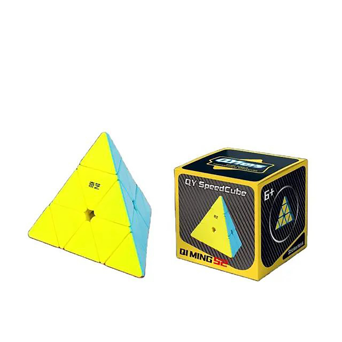 روبیک هرمی کای وای کایمینگ مدل Rubik Magic Speed Cube QiYi Qi Ming S2 Pyraminx EQY871