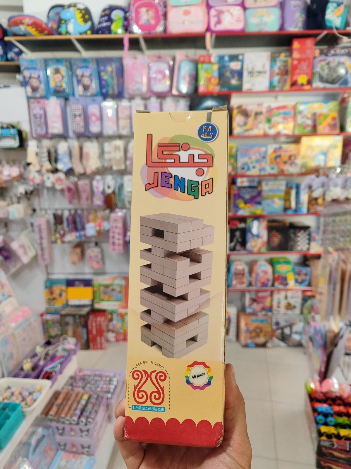 بازی فکری جنگا (Jenga) ۴۸ قطعه‌ای