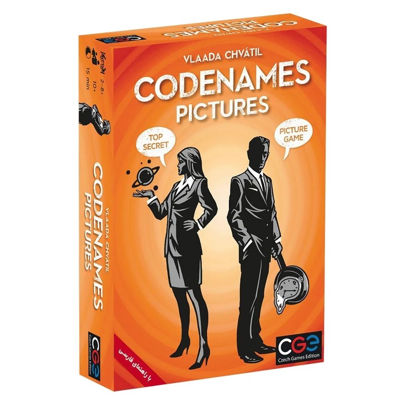 بازی فکری کد نیمز Codenames Pictures نسخه فارسی تولید CGI
