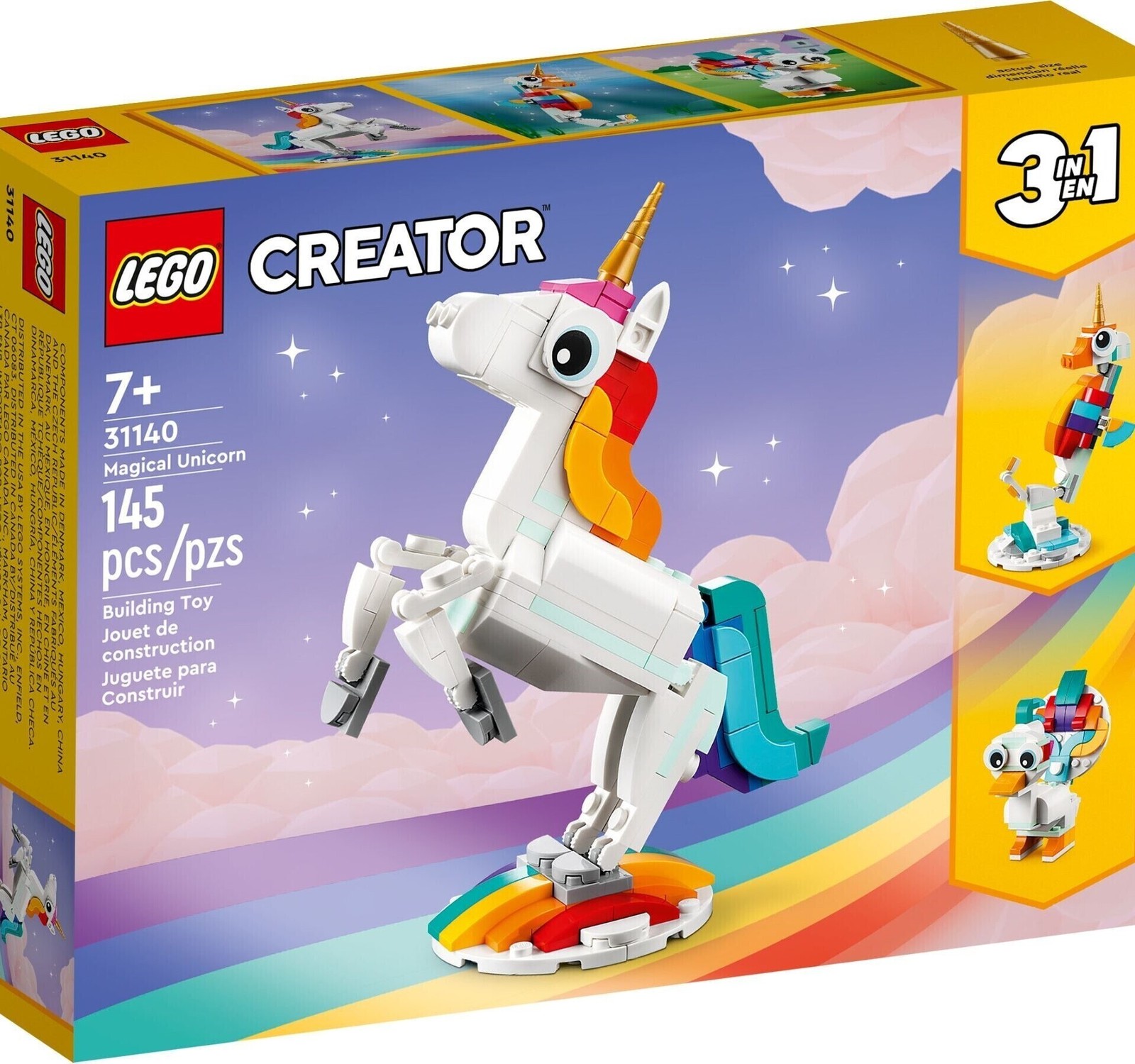 لگو سری کرییتور مدل یونیکورن جادویی Magical Unicorn کد 31140