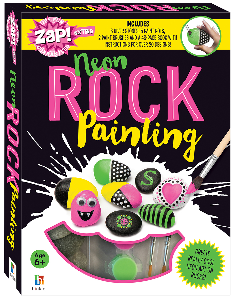 Neon Rock Painting