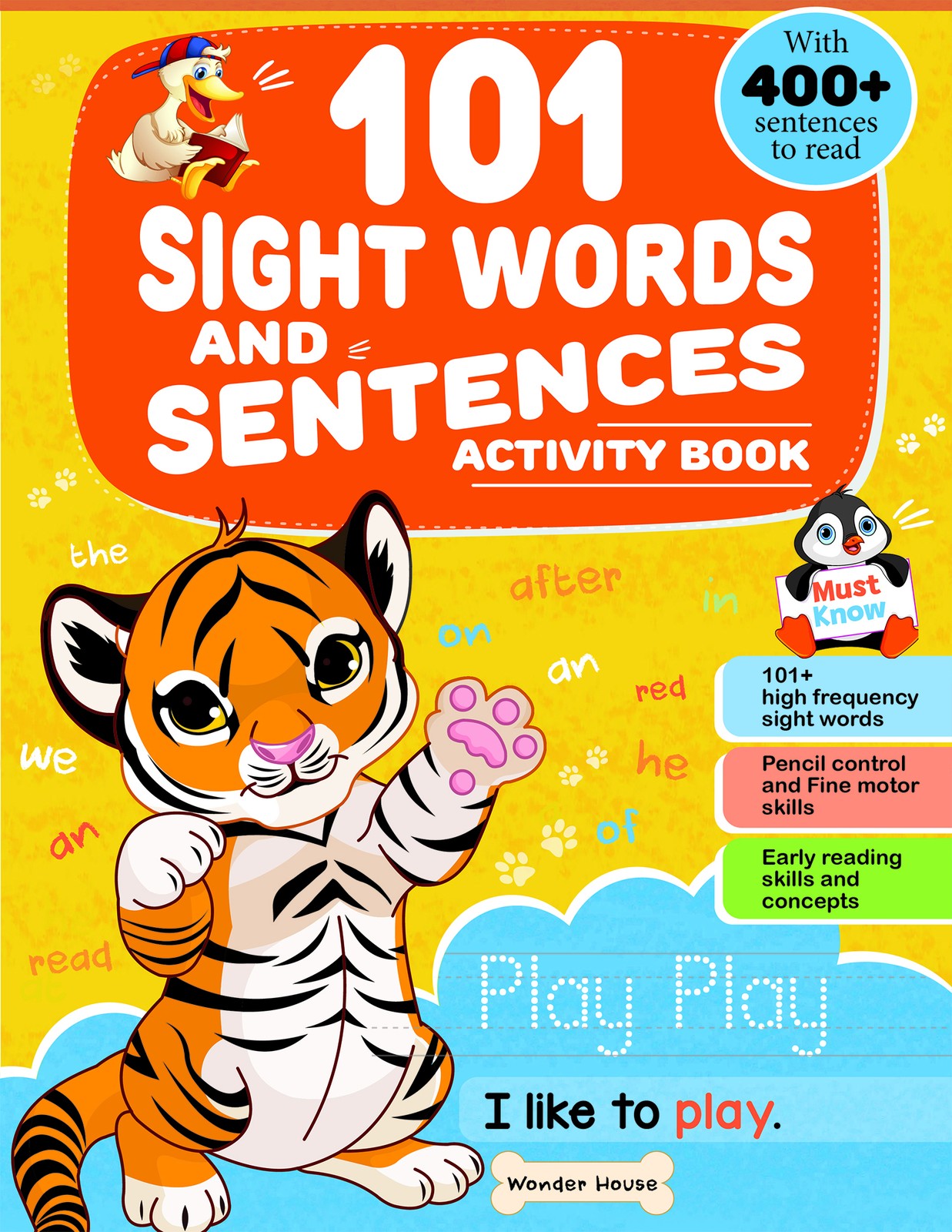 101 Sight Words and Sentence With 400+ Sentences to Read Activity Book for Children