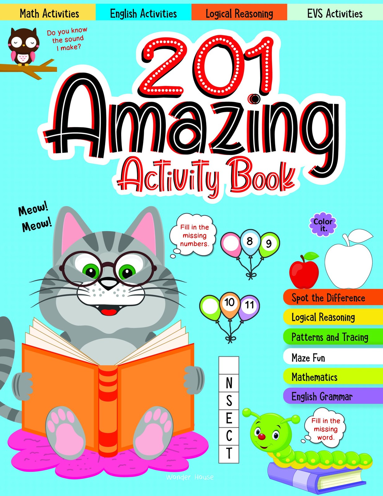 201 Amazing Activity Book – Fun Activities and Puzzles For Children: Spot The Difference, Logical Re