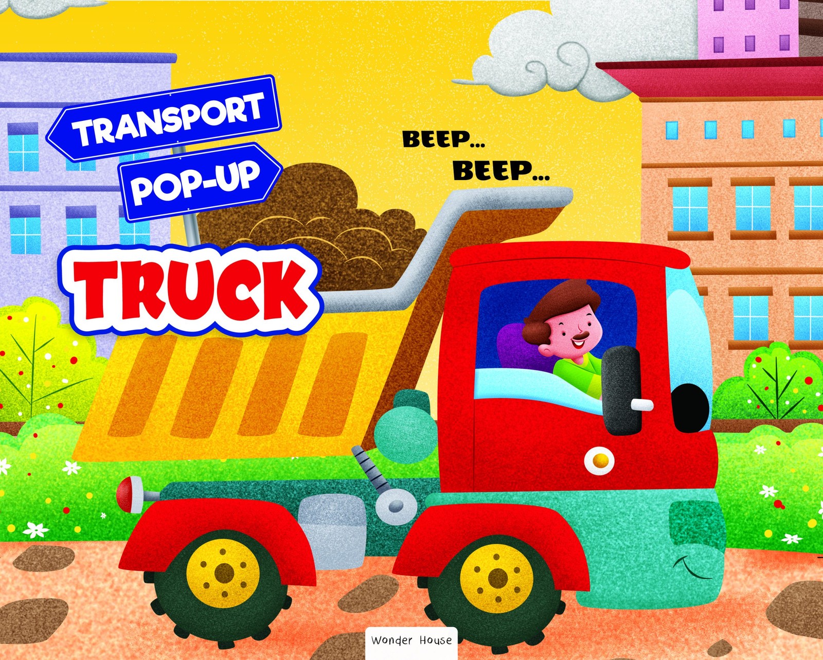 Pop-up Transport Truck Gorgeously Illustrated Pop-up Book for Children