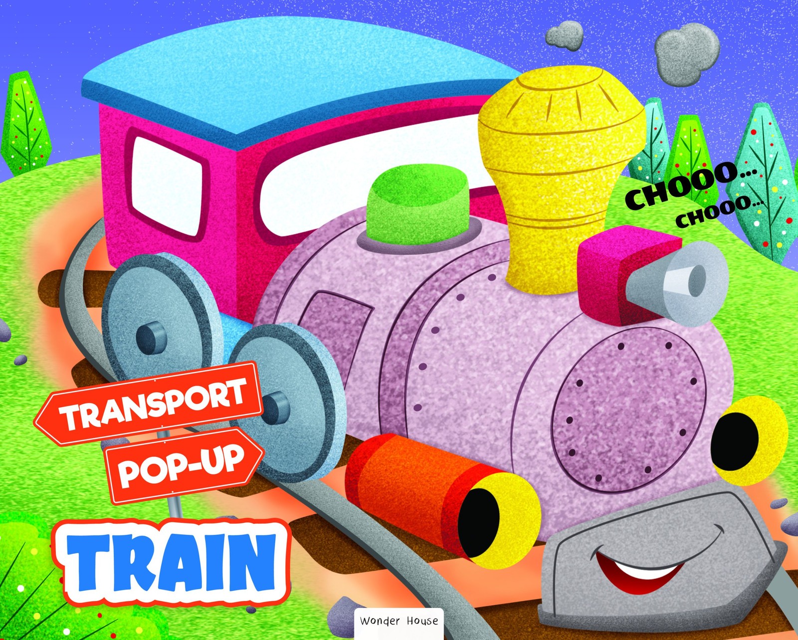 Pop-up Transport Train Gorgeously Illustrated Pop-up Book for Children