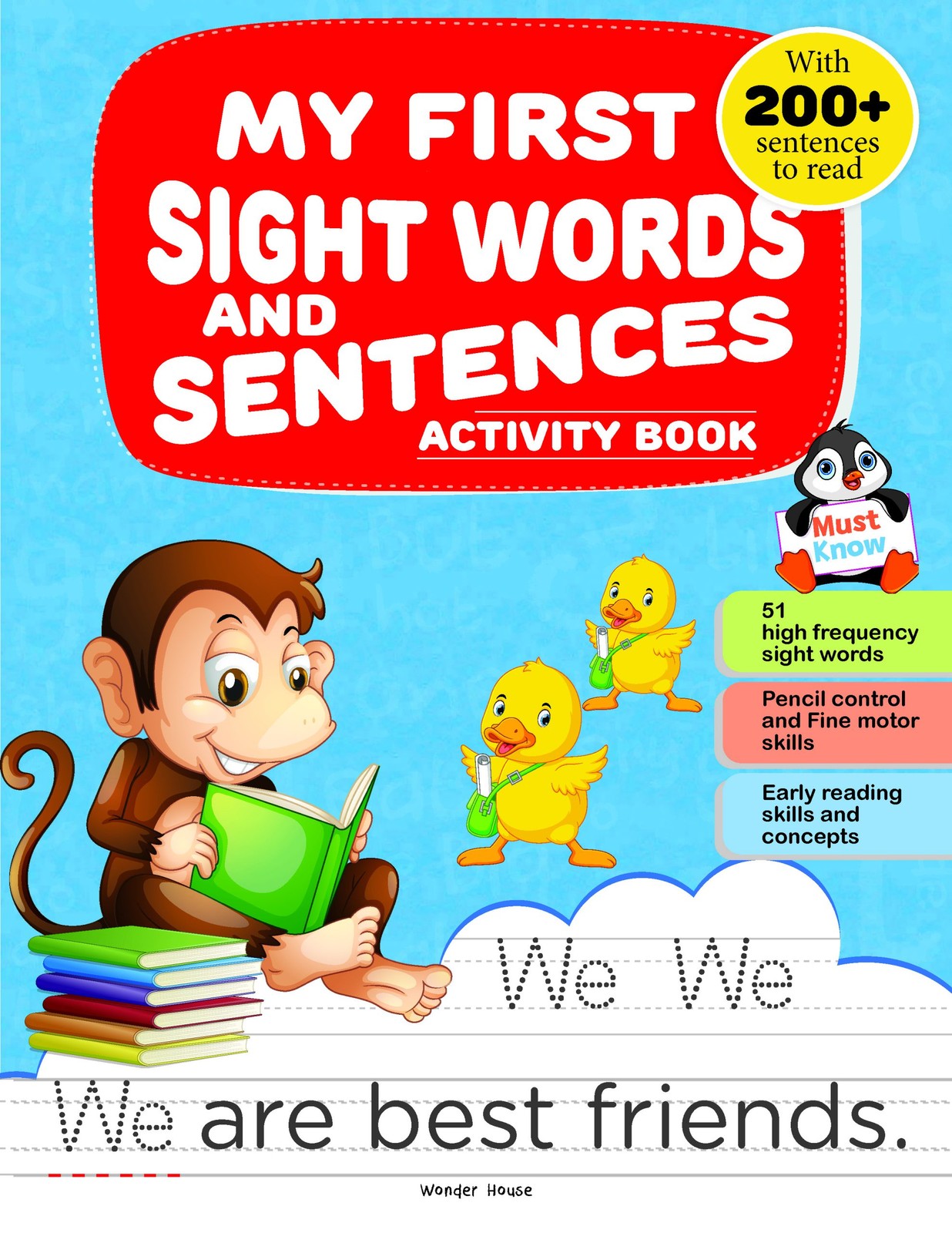 My First Sight Words and Sentences Activity Book for Children