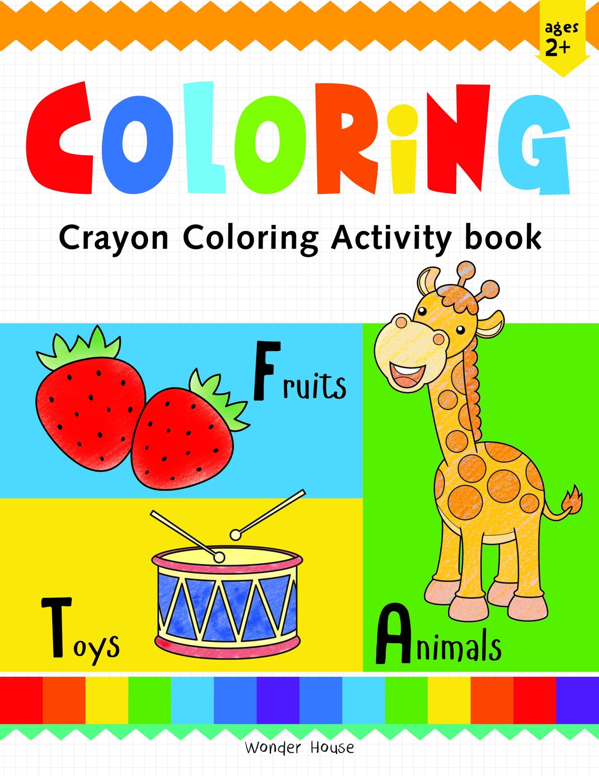 Preschool Activity Book Coloring Crayon Fun Activity Book for Kids