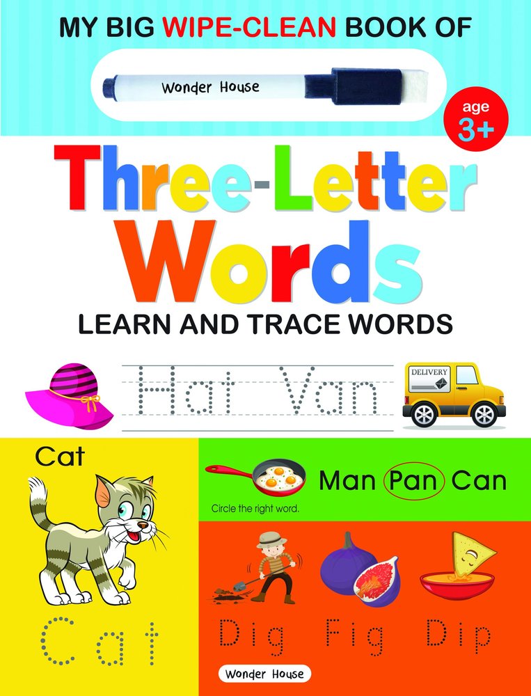 My Big Wipe and Clean Book of Three Letter Words for Kids