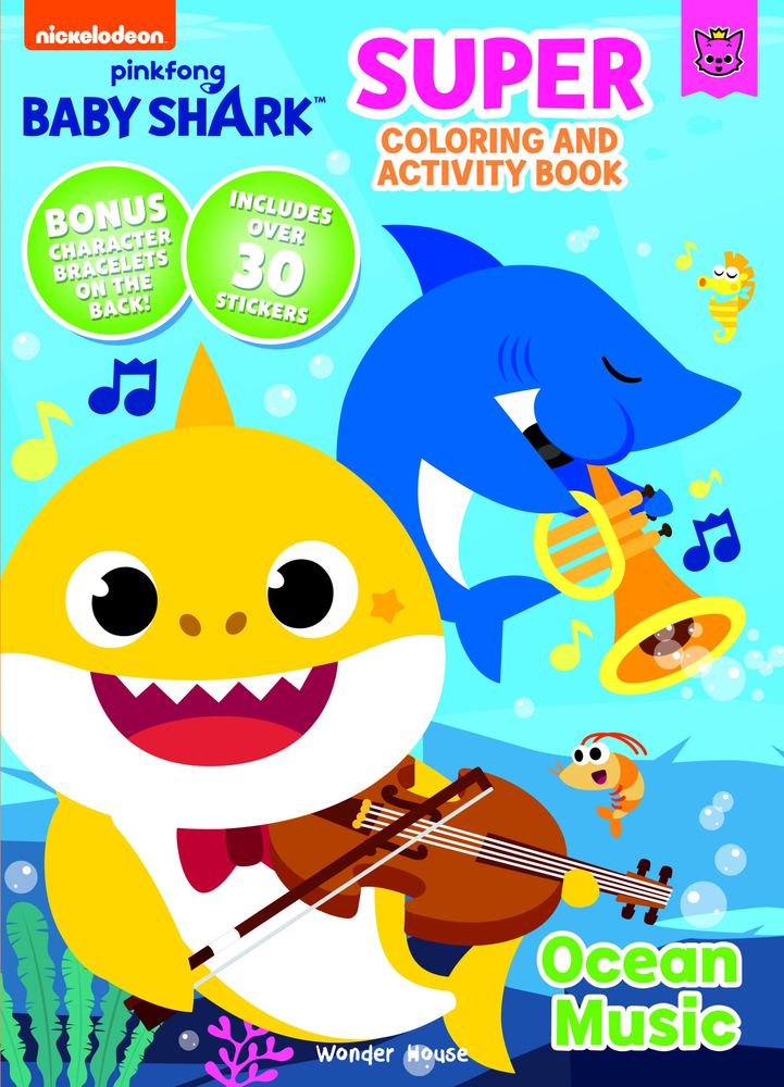 Pinkfong Baby Shark Ocean Music Super Coloring and Activity Book