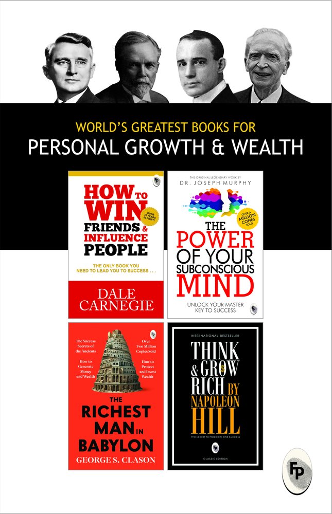World’s Greatest Books For Personal Growth & Wealth (Set of 4 Books) : Perfect Motivational Gift Set