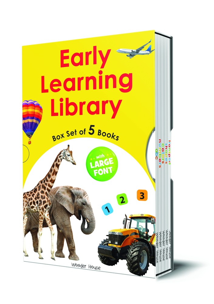 Early Learning Library Pack 1 : Box Set of 5 Books (Big Board Books Series, Large Font)