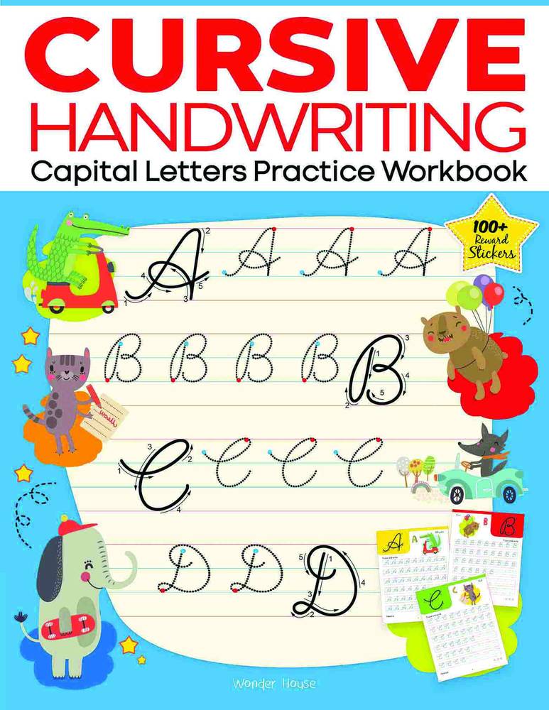 Cursive Handwriting – Capital Letters: Practice Workbook For Children