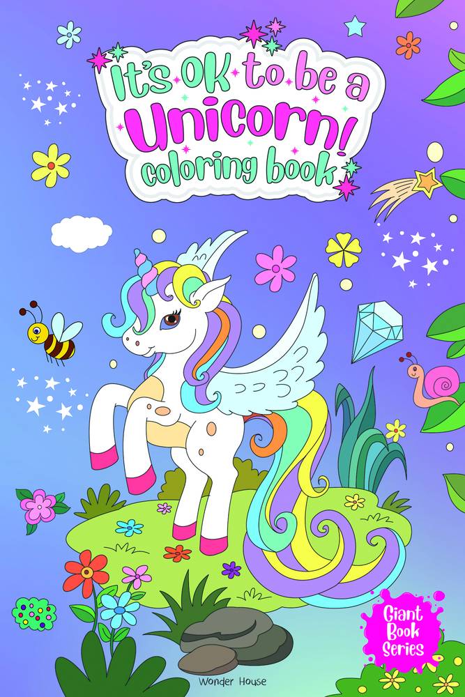 Its Ok To Be A Unicorn Coloring book – Giant book series: Jumbo Sized Colouring Book For Children