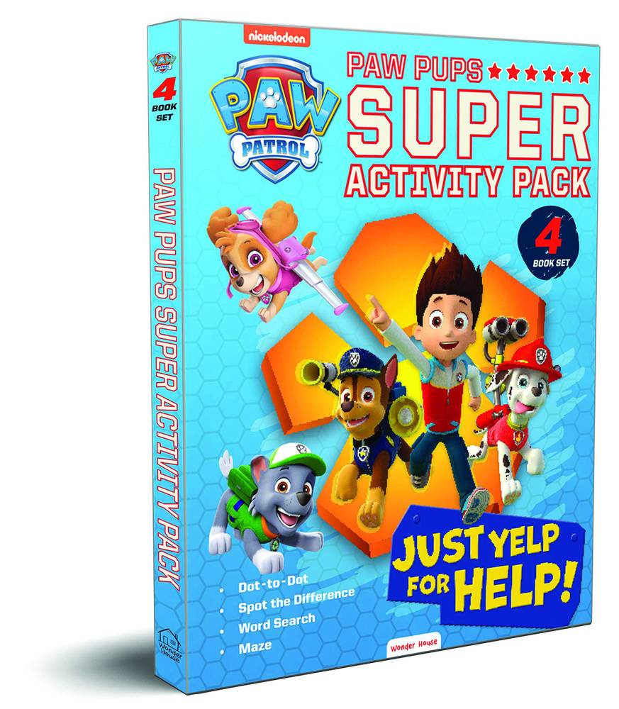 Paw Pups Super Activity Boxset (Set of 4 Books): Dot-to-Dot, Spot the Difference, Word Search & Maze