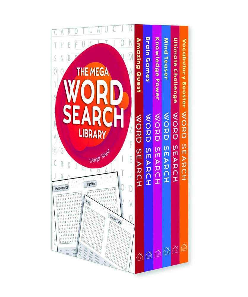 The Mega Word Search Library: Gift Boxset For Kids (A Collection of 6 Books)
