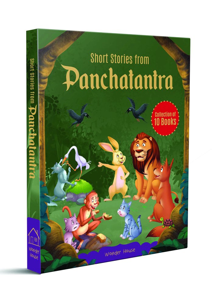 Short Stories From Panchatantra – Collection of 10 Books: Abridged Illustrated Stories For Children