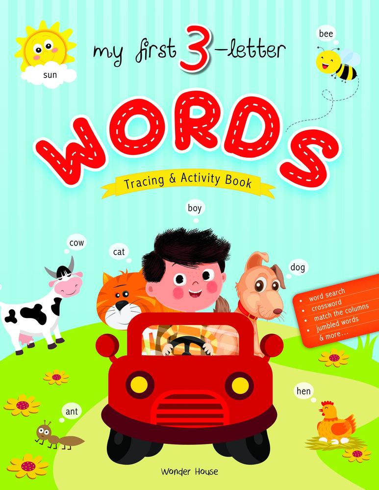 My First 3 Letter Words : Tracing And Activity Book