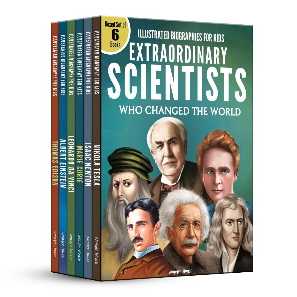Illustrated Biography for Kids: Extraordinary Scientist who Changed the World [Box Set of 6 Books]