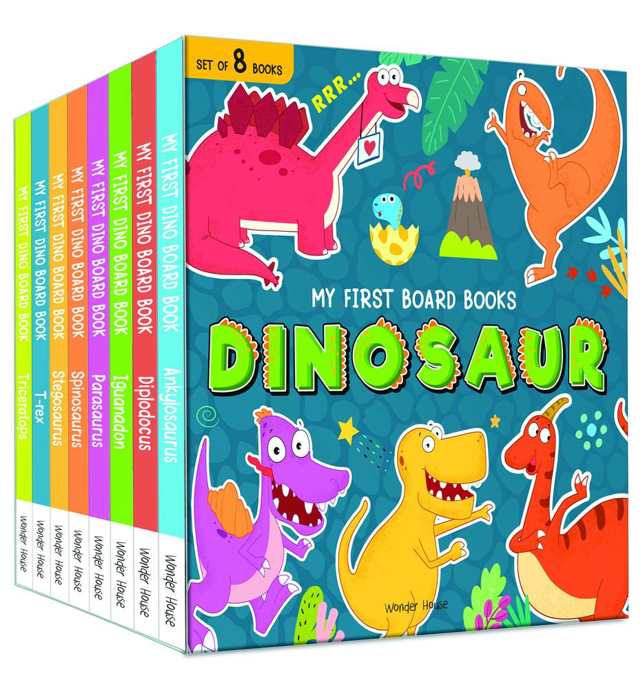My First Board Books Dinosaur Box Set (8 Books Boxed Set)