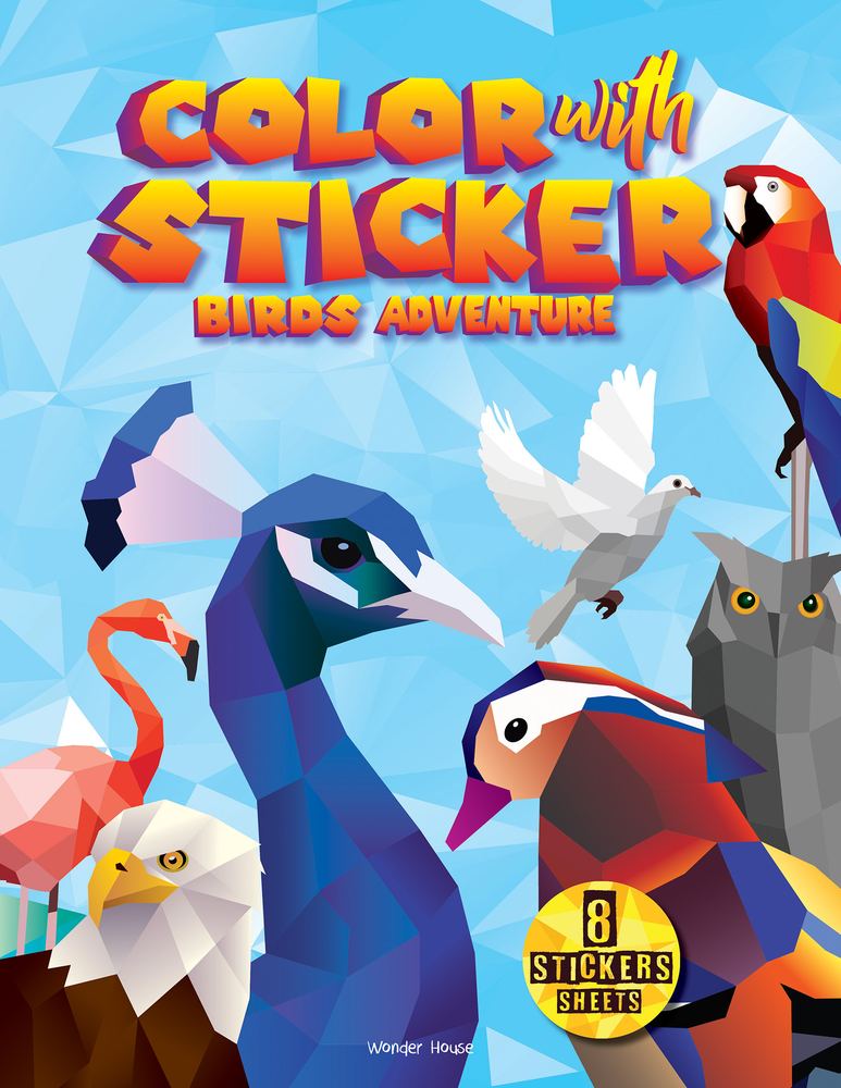 Color with sticker Birds Adventure