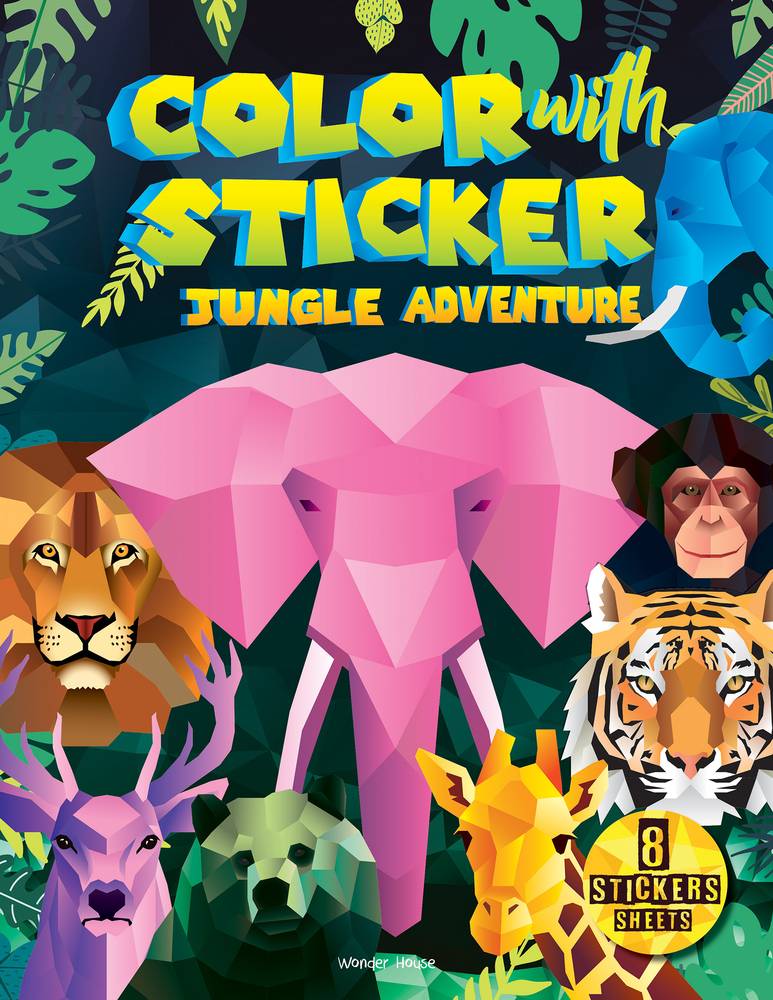 Color with sticker Jungle Adventure