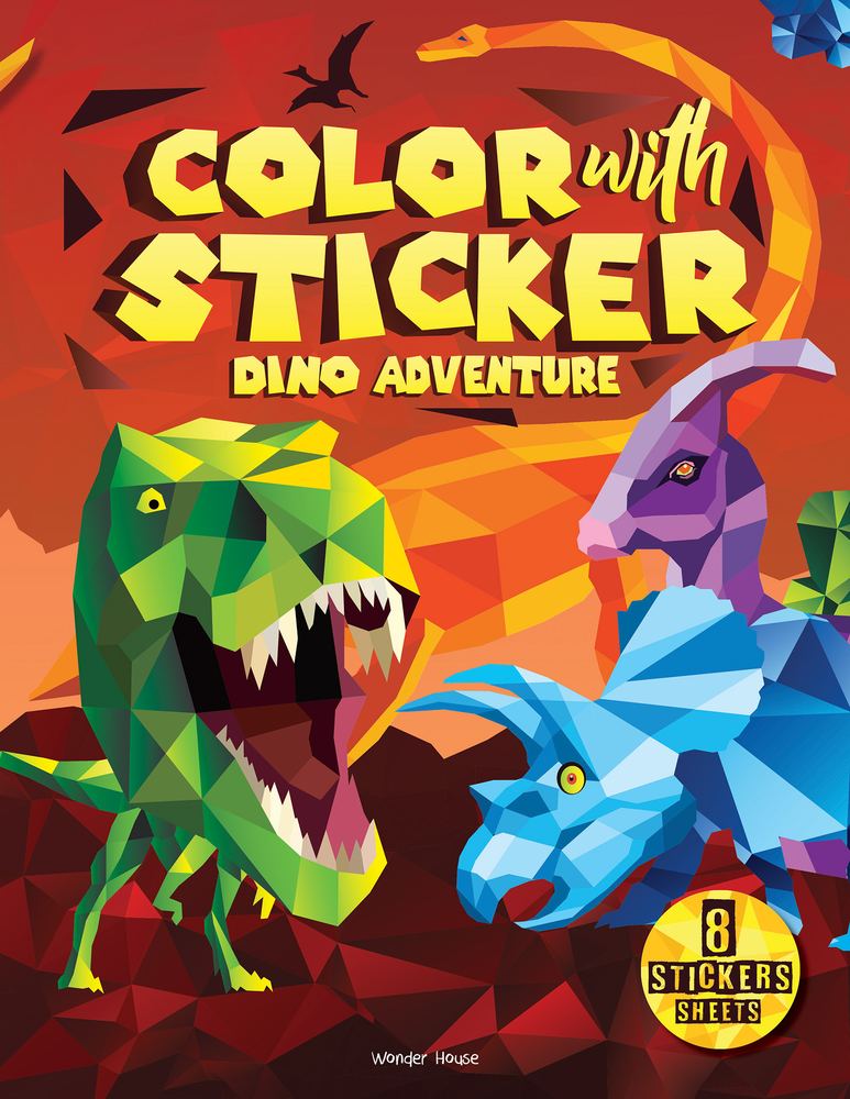 Color with sticker Dino Adventure