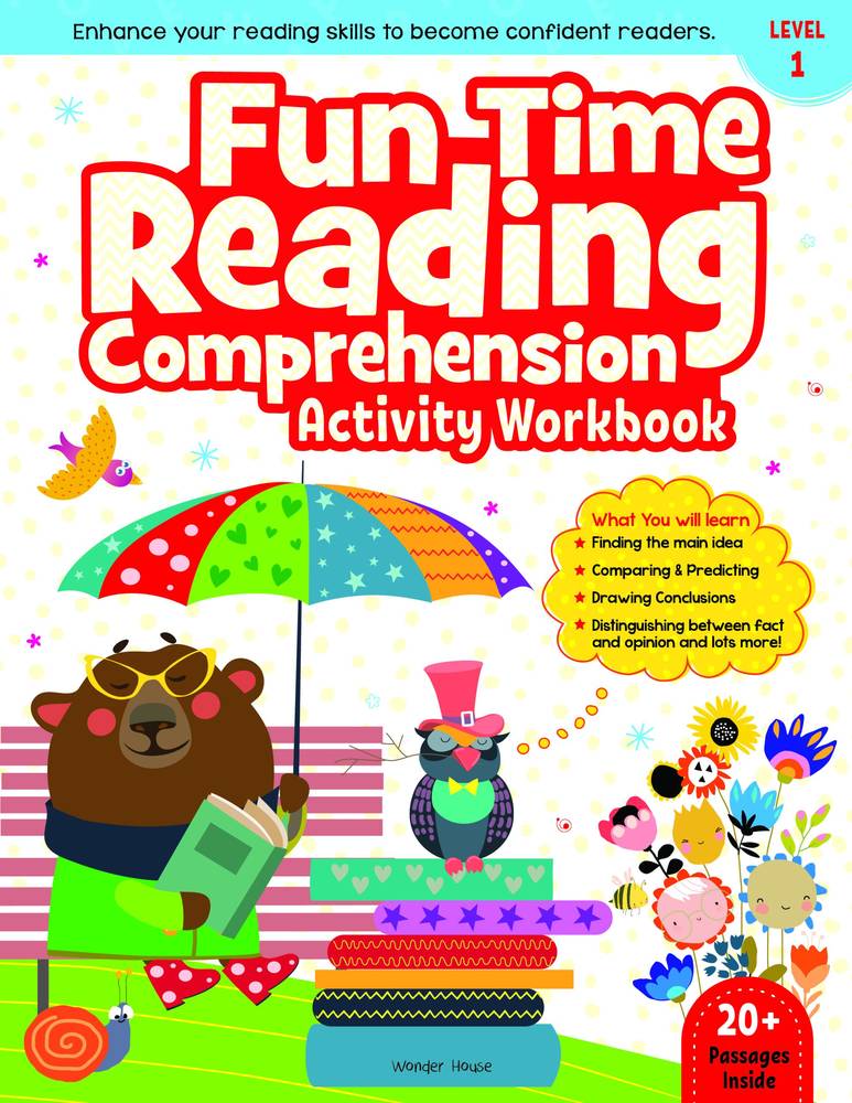 Fun Time Reading Comprehension – Activity Workbook For Children – Level 1