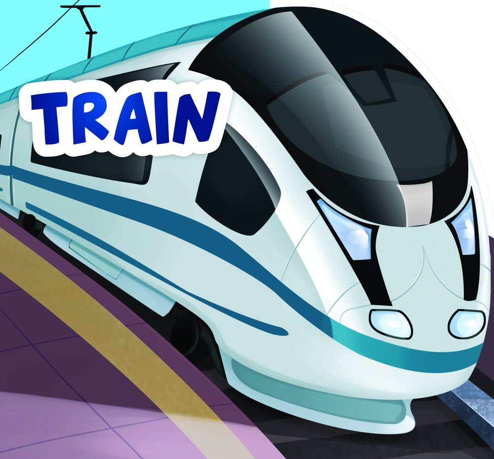 My First Shaped Board Books For Children: Transport – Train