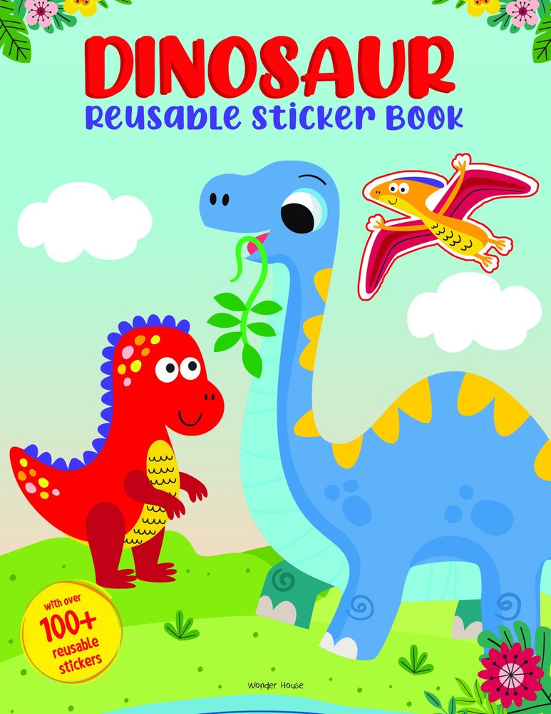 Dinosaur World Reusable Sticker Book