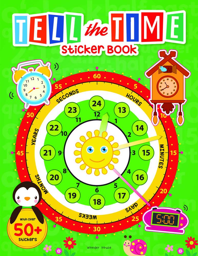 Tell the Time Sticker Activity Book 100 Stickers