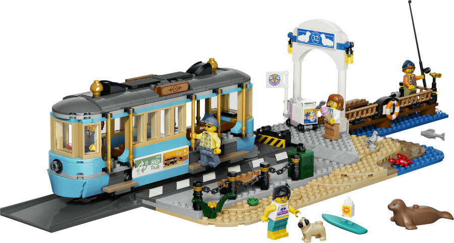 لگو City Classic Beach Tram کد 60506