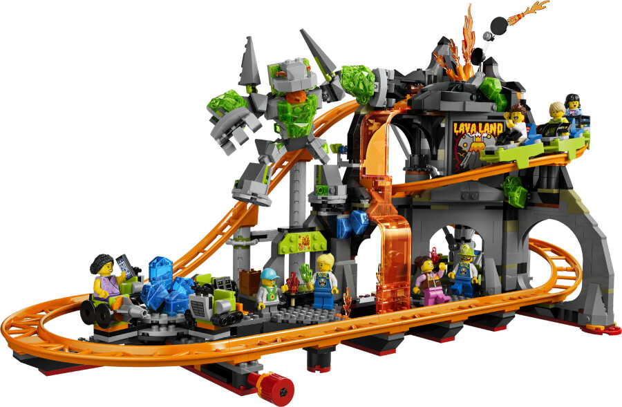 لگو City Lava Land Roller Coaster Park کد 60501