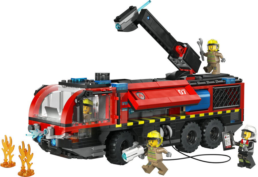 لگو City Airport Fire Truck کد 60499
