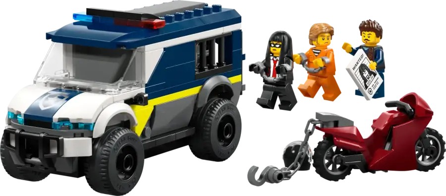 لگو City Police Prisoner Transport Vehicle کد 60479