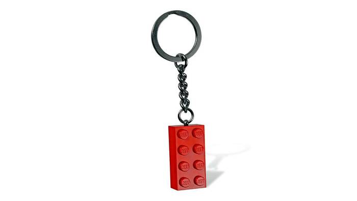 لگو Iconic 2×4 Stud Red Keychain کد 850154