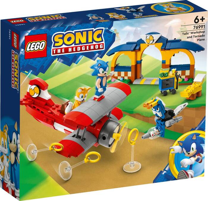 لگو Sonic the Hedgehog Sonic Tails’ Workshop and Tornado Plane کد 76991