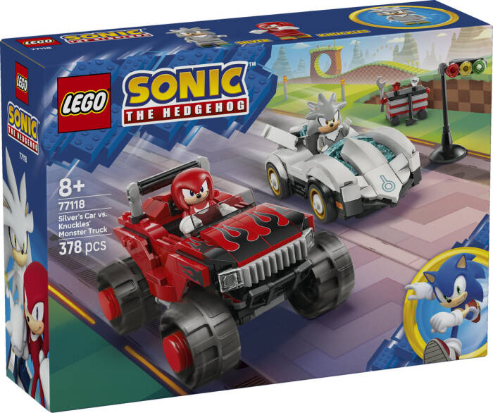لگو Sonic the Hedgehog Silver’s Car vs. Knuckles’ Monster Truck کد 77118