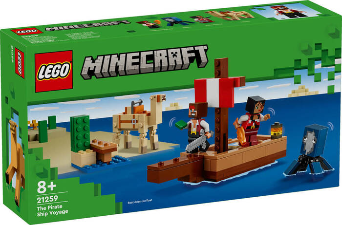 لگو Minecraft Pirate Ship Voyage کد 21259