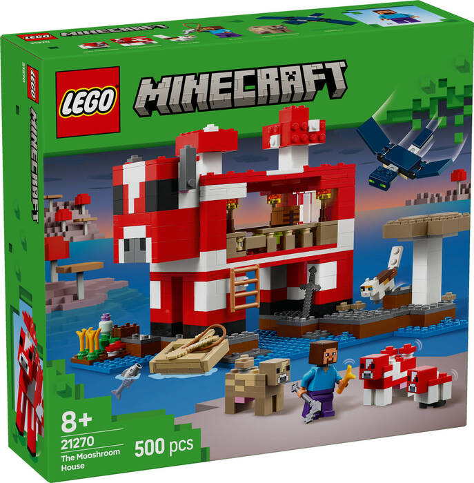 لگو Minecraft Mooshroom House کد 21270
