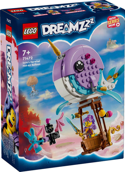 لگو DREAMZzz Izzie’s Narwhal Hot Air Balloon کد 71472