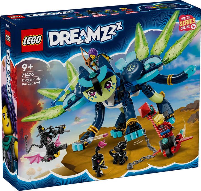 لگو DREAMZzz Zoey and Zian the Cat-Owl کد 71476