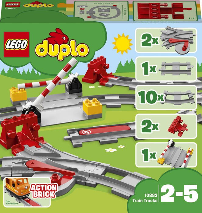 لگو DUPLO Town Train Tracks کد 10882