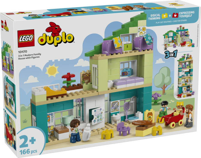 لگو DUPLO 3-in-1 Modern Family House with Figures کد 10470