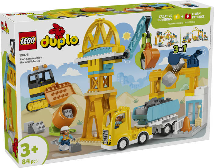 لگو DUPLO 3-in-1 Construction Site and Vehicles کد 10476