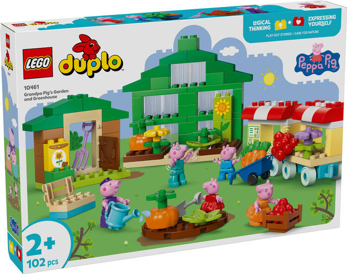لگو DUPLO Peppa Pig Grandpa Pig’s Garden and Greenhouse کد 10461