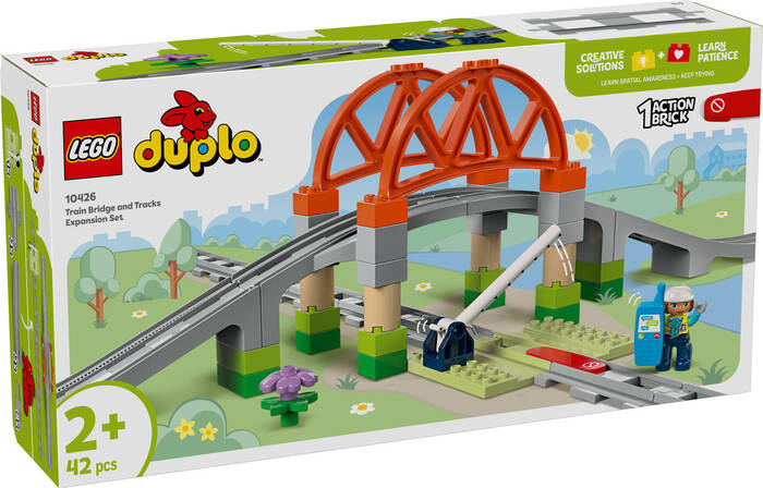 لگو DUPLO Train Bridge and Tracks Additional Adventure Set کد 10426