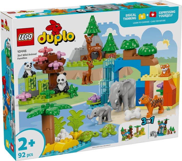 لگو DUPLO 3-in-1 Wild Animal Families کد 10446