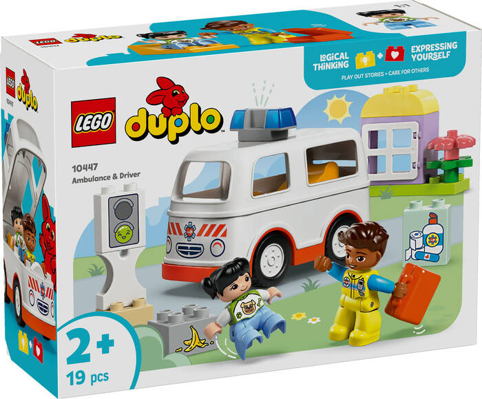 لگو DUPLO Ambulance and Driver کد 10447